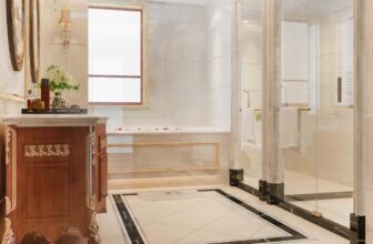 Salle de bain en carrelage italien