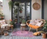 La décoration bohème pour une atmosphère relaxante sur votre balcon